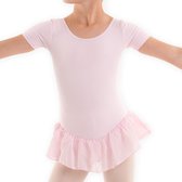 Dancer Dancewear® Balletpakje roze | Balletpak met korte mouw voor meisje | "Star" | maat 92/98 | Maat 4 jaar