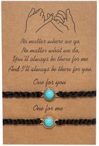 Akyol - Vriendschapsarmband -moeder dochter armband - BFF-best friends armband-armband voor twee - vriendinnen armband - cadeau voor vriendin - Cadeau voor een vriend - Vrienden – Cadeau