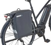De HikeMeister® Prophete Roll top E bike Luxe waterdichte enkele 20 liter fietstas – zwart – met reflectie veiligheid – 100% Waterdicht met schouderriem