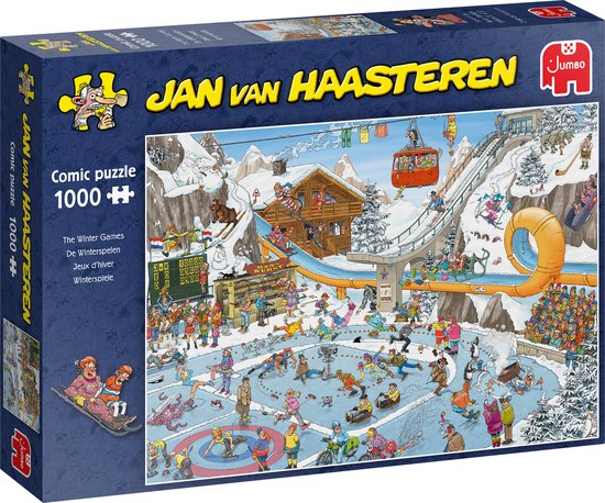 Jan van Haasteren - De Winterspelen - 1000 stukjes puzzel - Legpuzzel