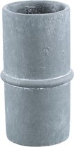 PTMD Werix Bloempot - 14 x 14 x 24 cm - Cement - Zwart