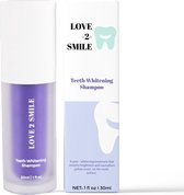 Love2smile - Teeth Whitening Shampoo - De Natuurlijke tandenbleker van Nederland & België - Goedgekeurde Tandpasta - Teeth Whitening - Wittere Tanden - Zonder Peroxide