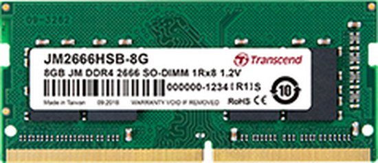 Transcend Jm2666hsg-8g  geheugenmodule So-dimm DDDR4  2666mhz