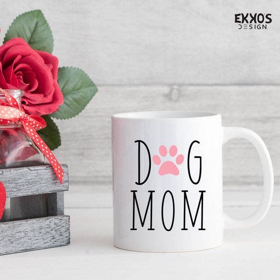 Mug Mom Chien - Cadeau Fête des Mères - Fête des Mères - Cadeau pour Maman - Cadeau Fête des Mères - Cadeau Anniversaire Femme - Mugs et Tasses - Cadeau Femme - Saint Valentin - Tasse à Café