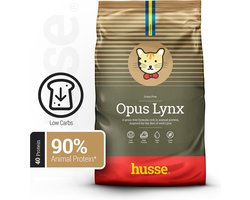 Husse Opus Lynx - Graanvrij Kattenvoer, Graanvrije Kattenbrokken, Kattenvoeding Droogvoer - 3 x 7 kg