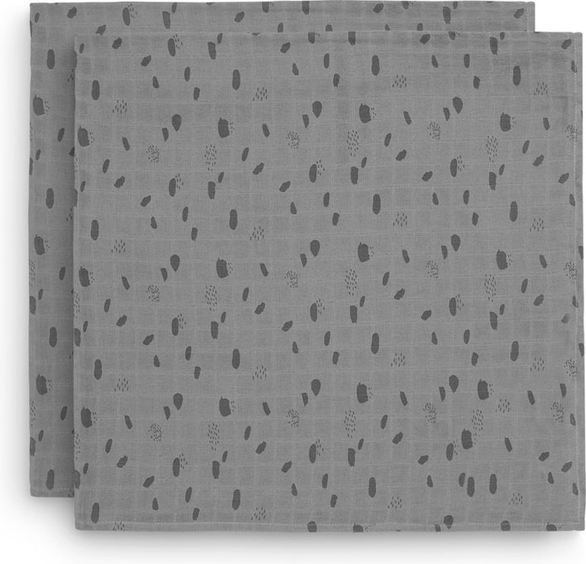 Goedkoopste Jollein Hydrofiel Multidoek Spot 115x115cm - Storm Grey - 2 Stuks