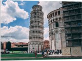 Acrylglas - Toren van Pisa - Italië - 80x60 cm Foto op Acrylglas (Wanddecoratie op Acrylaat)