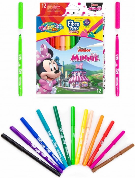 Colorino Disney Minnie Mouse Stiften 12 Kleuren