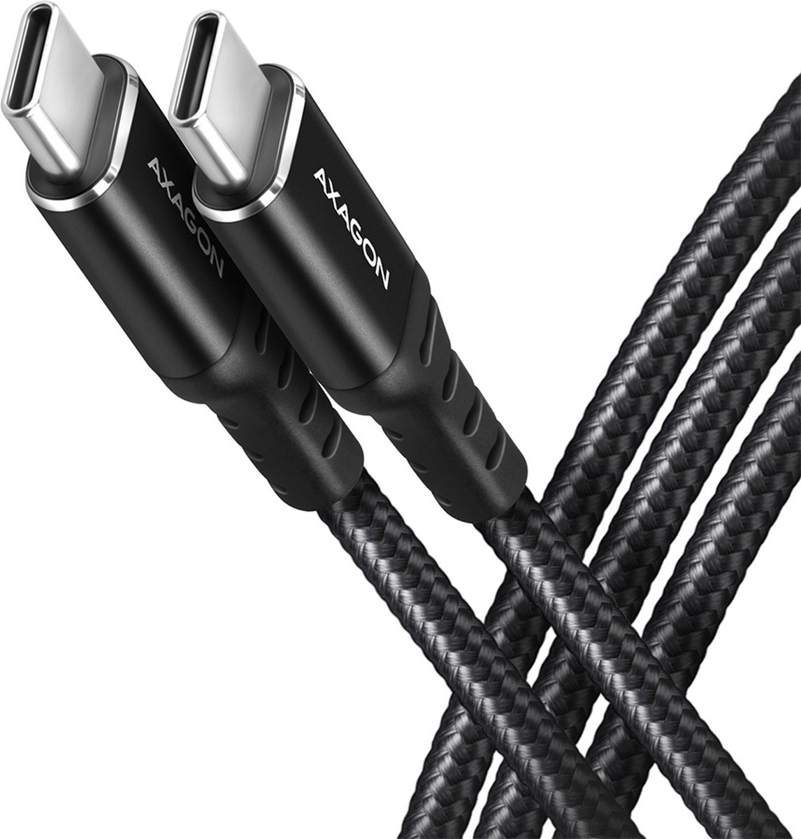 Axagon BUCM432-CM10AB USB-kabel 1 m USB4 Gen 3x2 USB C Zwart