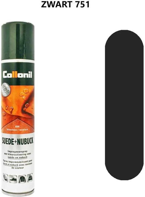 Collonil Suede Nubuck Spray Kleurhersteller Zwart
