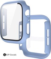 EP Goods - Full Cover/Hoesje - Screen Protector - Geschikt voor Apple Watch Series 1,2 en 3 42mm - Hardcase - Protection - Pastelblauw