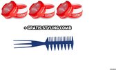 Biowax Keratin Hair Styling Wax Red 3 stuks + Styling Comb