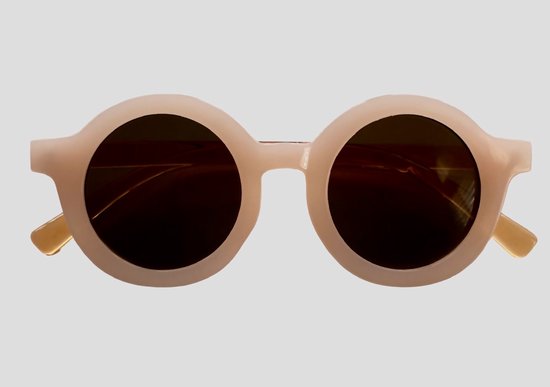 Kinderzonnebril - nieuw 2026 - rond model - UV400 protectie - Licht Roze - Bruine lens - 2 tot 6 jaar - Meisje - Kinderen - Baby en Peuter - sunglasses - hippe kleur 2026 van Merkloos — afbeelding 3