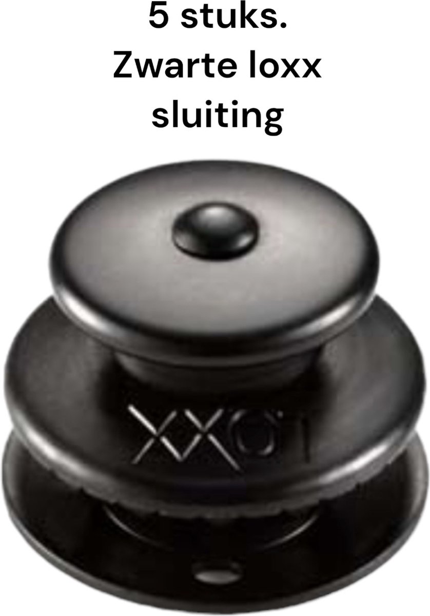 5 x loxx sluiting zwart-Tenax-loxx-Bootkap-Zwarte tenax-Zwarte loxx sluiting.