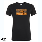 Klere-Zooi - Bier Wegwerken [Oranje Editie] - Dames T-Shirt - L