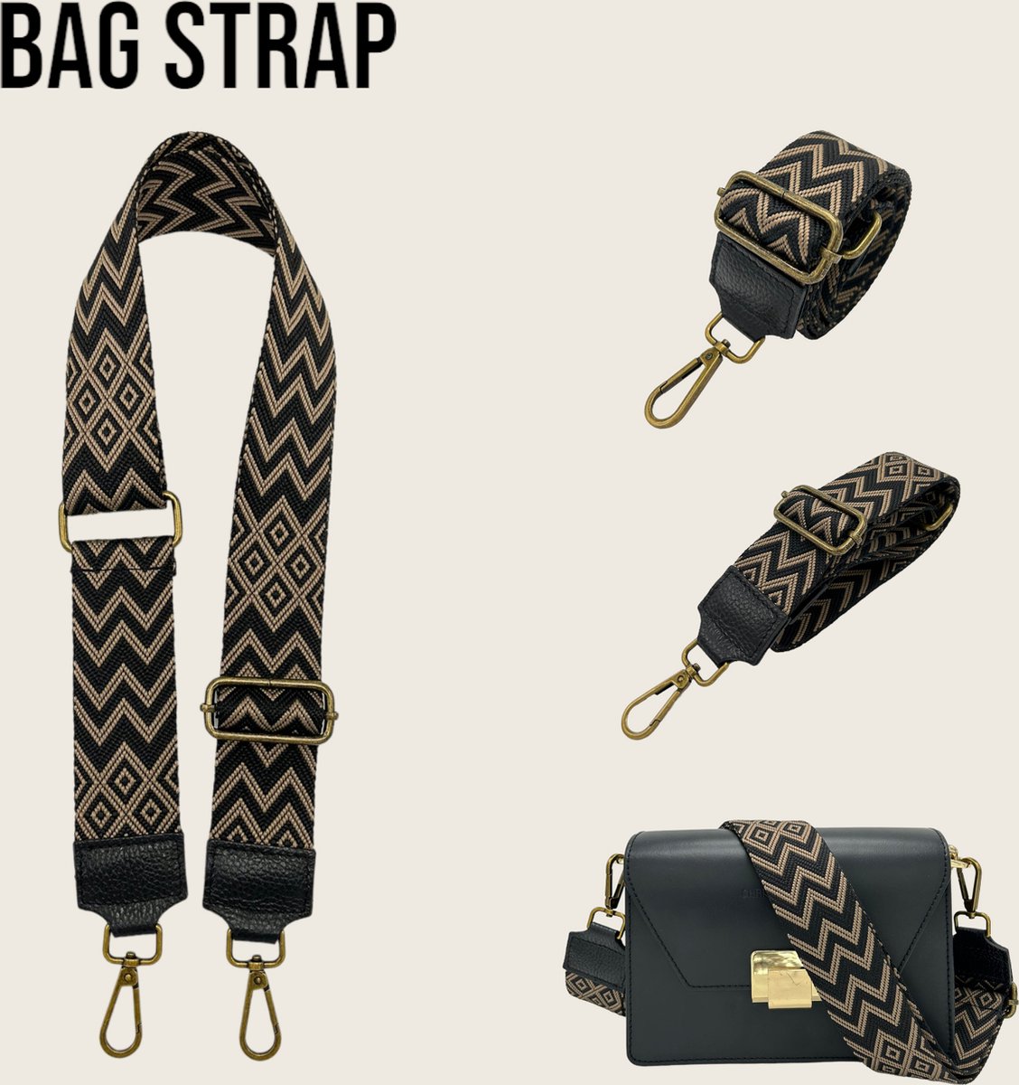 Bandoulière Sac Cuir Synthétique Bandoulière Réglable En Cuir