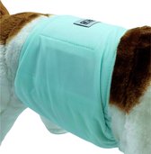 Hondenluier Mintgroen Maat XL - Wasbaar - Verstelbaar 51-64 cm - Plasband