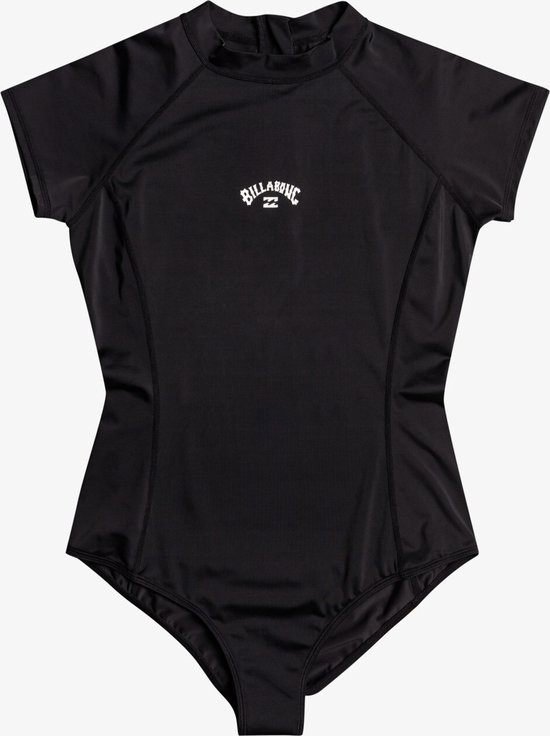 Billabong - One-piece UV-badpak voor vrouwen met korte mouwen - Tropic Bodysuit - UPF50+ - Zwart - maat L