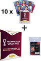 Afbeelding van het spelletje Panini FIFA World Cup 2022 Qatar - Hardcover album Blauwe Sticker Versie + 10 pakje + ultra pro sleeves