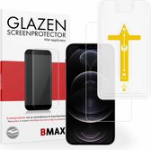BMAX Screenprotector geschikt voor iPhone 12 Pro met applicator - Gehard glas - Tempered glas - Apple screenprotectors - Telefoonglaasje - Beschermglas - Glasplaatje - Screensaver - Screen protector - Glas screenprotectors - Case Friendly