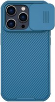 Geschikt voor Nillkin CamShield MagSafe iPhone 14 Pro Max Hoesje Camera Slider Blauw