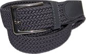 XXL - ceinture de confort élastique - Grijs - taille 140 cm. - tressé - 100% élastique - boucle sans nickel