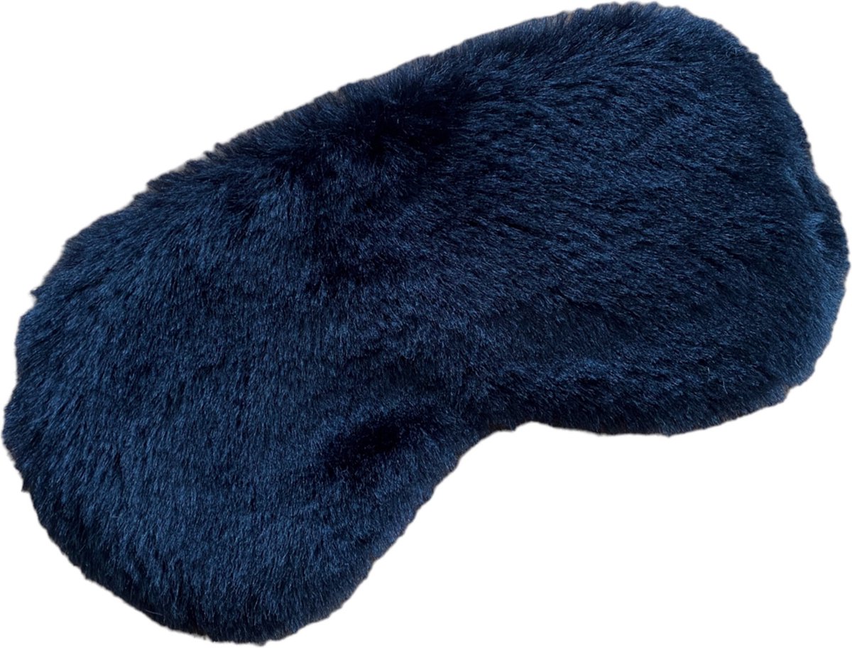 Slaapmasker Zwart Pluche – Comfortabel Zacht - Luxurious Black - Slapen - Vakantie - Vliegtuig - Jetlag