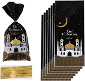 eid mubarak uitdeelzakjes 10 stuks - Liefde - Islam - cadeau islam gelovige - islamitische - islam - eid mubarek cadeau - gift - zwart van kleur - islam - ramadan - allah - moslim - ramadan mubarek - eid uitdeelzakjes