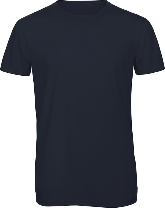 T-shirt met ronde hals 'Triblend men' B&C Collectie Donkerblauw - 3XL
