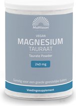 Mattisson - Vegan Magnesium Tauraat Poeder - Voedingssupplement - 250 Gram