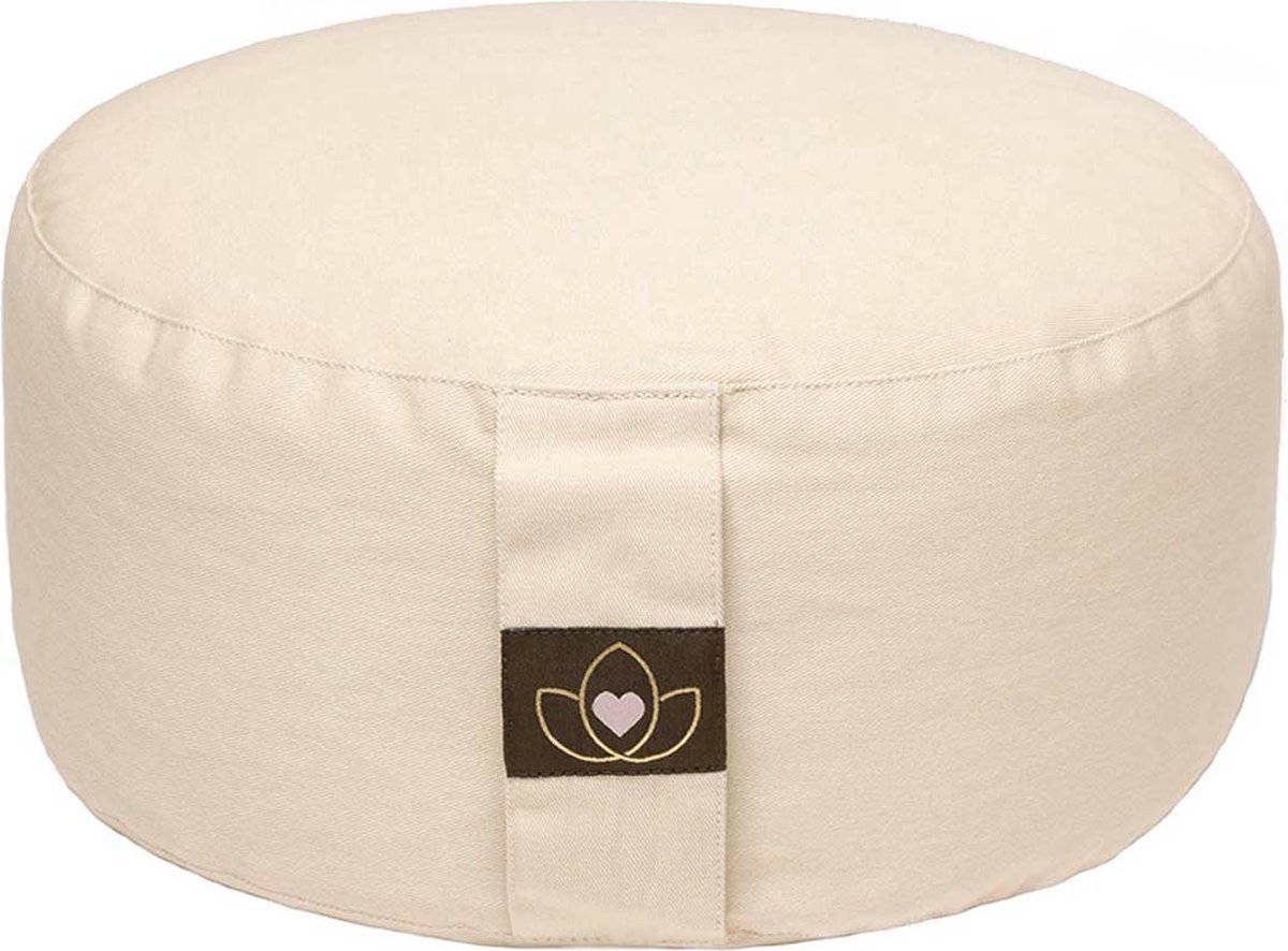 Bol.com Meditatiekussen eco sand rond - Lotus | Yoga kussen aanbieding