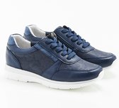 Damart - Sneaker met rits en veters - Dames - Blauw - 40