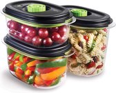 FoodSaver 0- Ensemble de conteneurs pour aliments frais - 0,7+1,2+1,8l