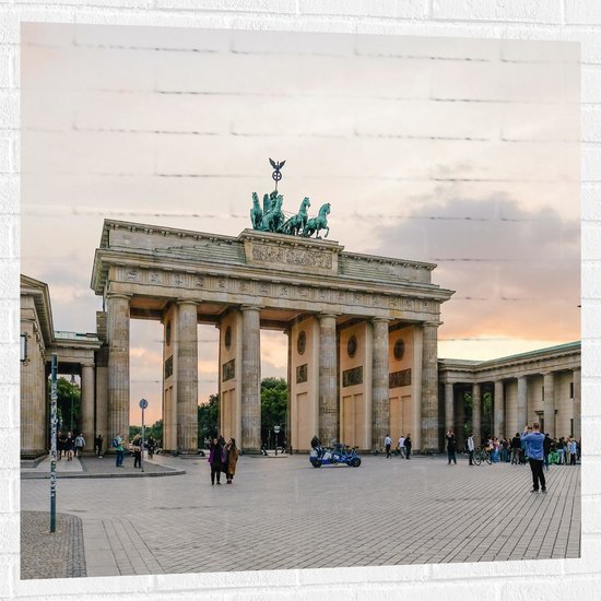 Muursticker - Bezienswaardigheid in Berlijn, Duitsland - 100x100 cm Foto op Muursticker