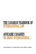 The Canadian Yearbook of International Law / Annuaire Canadien de Droit international