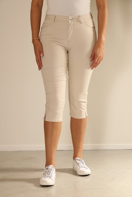Pantalon capri femme New Star - pantalon femme Capri - sable - Orlando -  taille 29 | bol.com