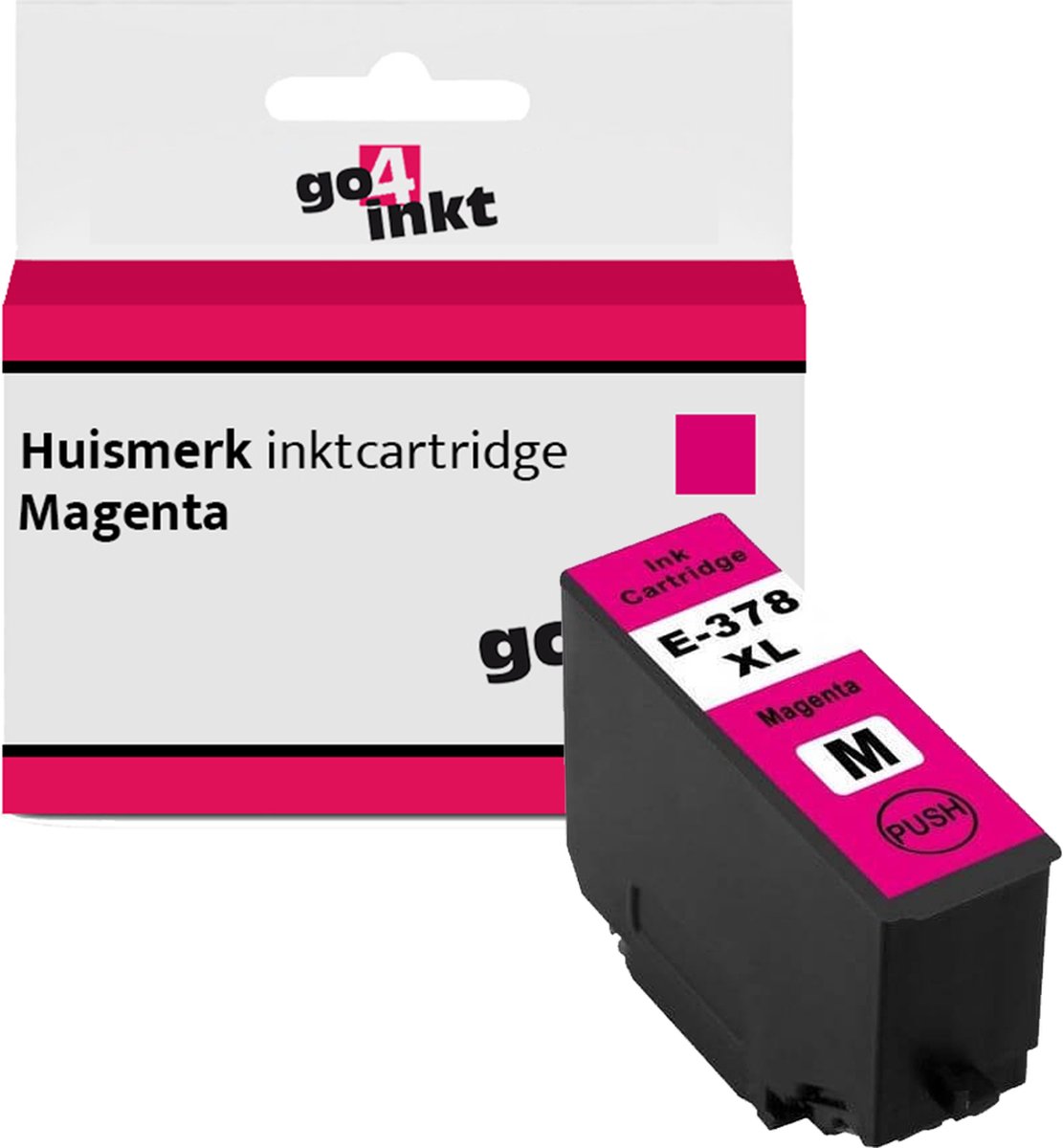 Go4inkt compatible met Epson 378XL m inkt cartridge magenta