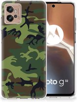 GSM Hoesje Motorola Moto G32 Smartphonehoesje Camouflage