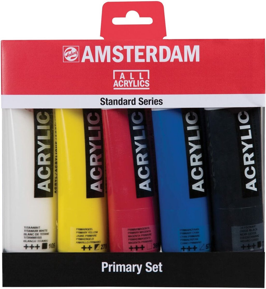 1729101:Amsterdam encre acrylique Set de Base, set de 6 flacons de 30 ml,  assorti