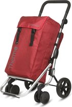 Winkelwagen Playmarket 24925D3 209 GO+ - rood- boodschapentrolley - boodschappen kar- boodschappentas op 4 wielen- boodschappen wagentje vouwkratten - boodschappentassen - koeltas op wielen-boodschappen doen