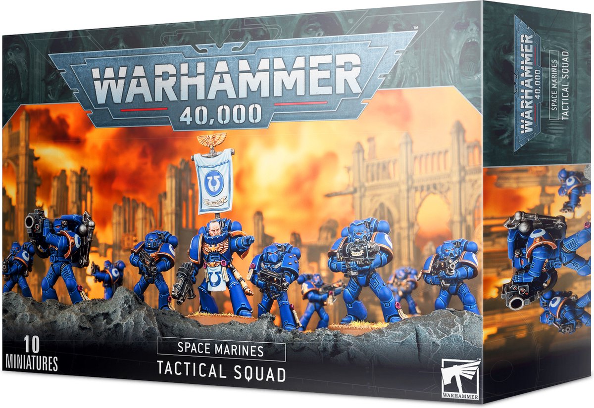 Warhammer 40,000 Space marine tactical squad (Space Marines) - Games Workshop