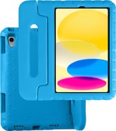 iPad 10 Hoesje Kinder Hoes Shockproof Cover - Kindvriendelijke iPad 2022 Hoes Kids Case - Blauw