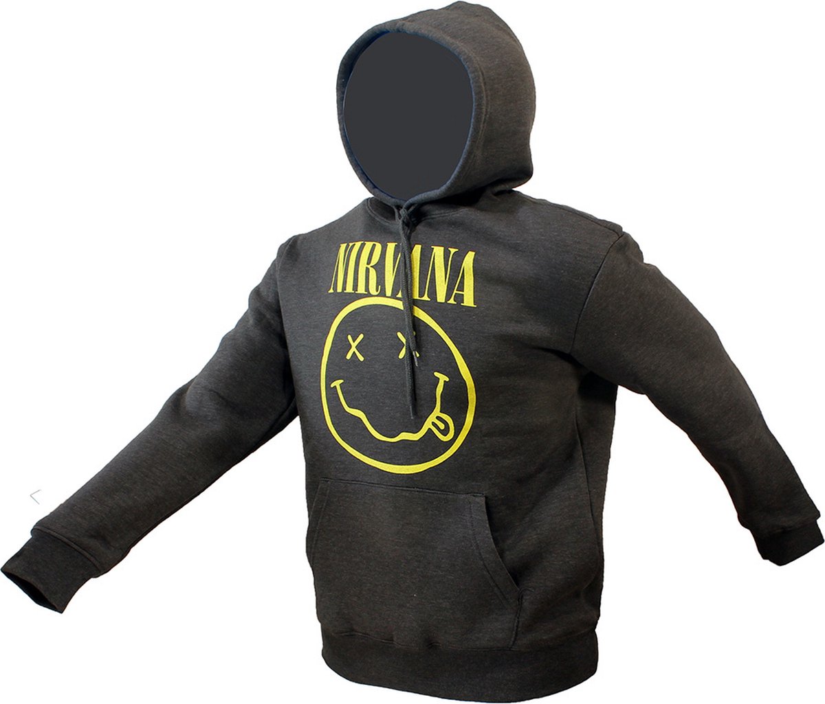 Nirvana Classic Smiley Logo Hoodie Sweater Trui - Officiële Merchandise - XL