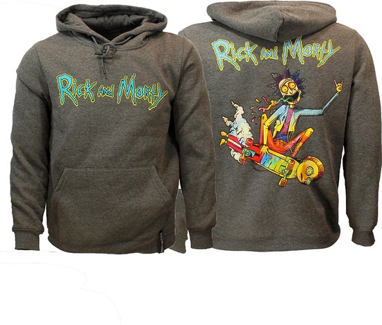 Rick & Morty Acid Rick Hoodie Pullover Pull Anthracite - Merchandise officielle