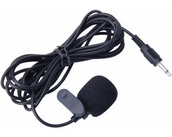 Auto Audio Microfoon 3.5mm Jack Plug Mic Stereo Mini Wired Externe Sticker Microfoon Speler voor Auto DVD Radio, kabellengte: 2.1 m
