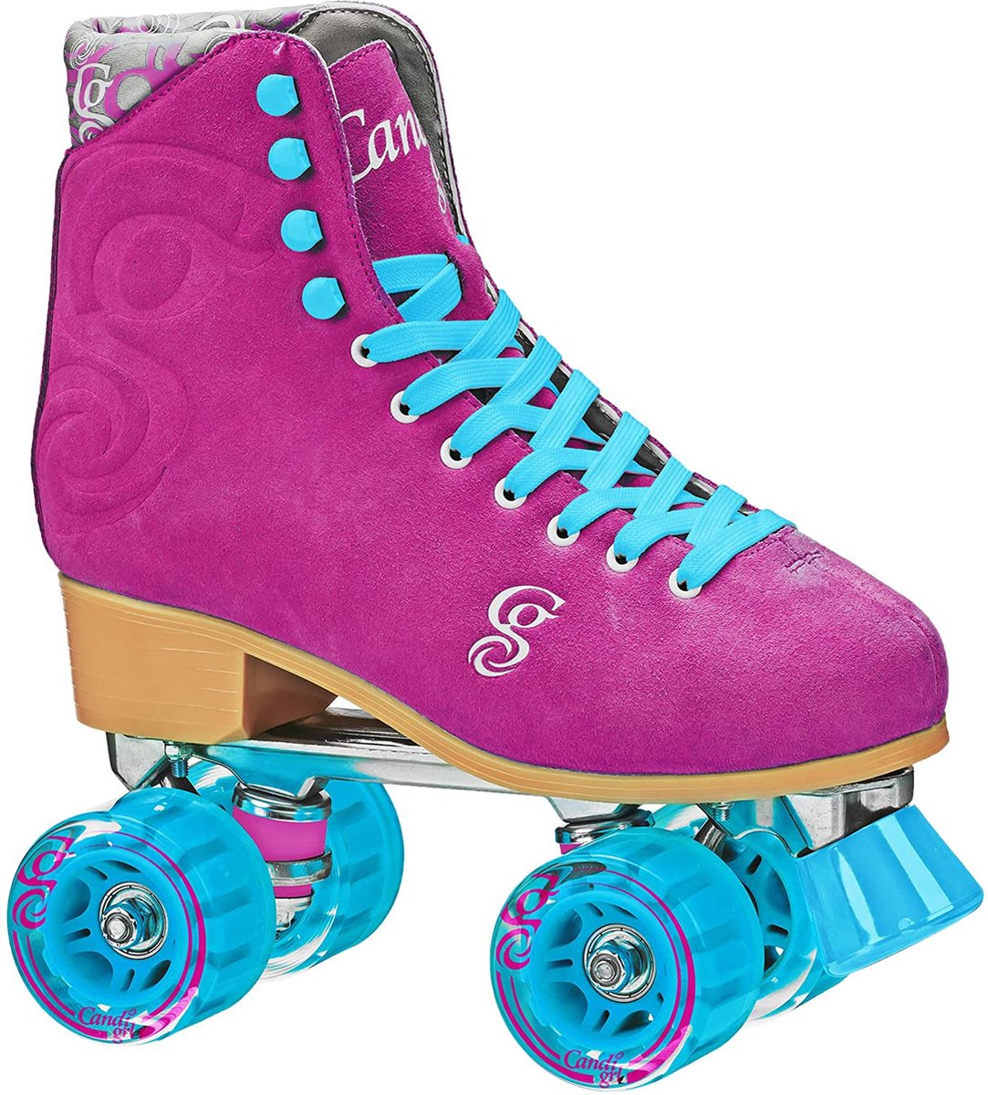 CANDI GIRL Carlin Rolschaatsen / Rollerskates - Aluminium Frame - Alu  Trucks - Berry - Dames - Maat 41,5 (binnenzooltje 25 cm) -  schaatsenenskeelers.nl