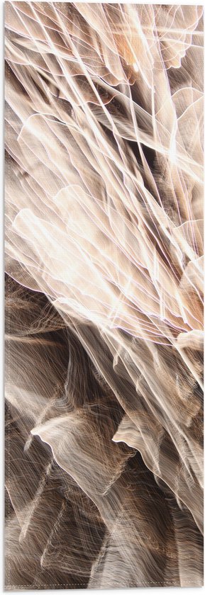 Vlag - Lichtgekleurde Strepen en Vormen - 20x60 cm Foto op Polyester Vlag