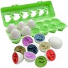Afbeelding van het spelletje Eieren Sorteren - Matching eggs - Montessori Speelgoed - Sorteer Speelgoed