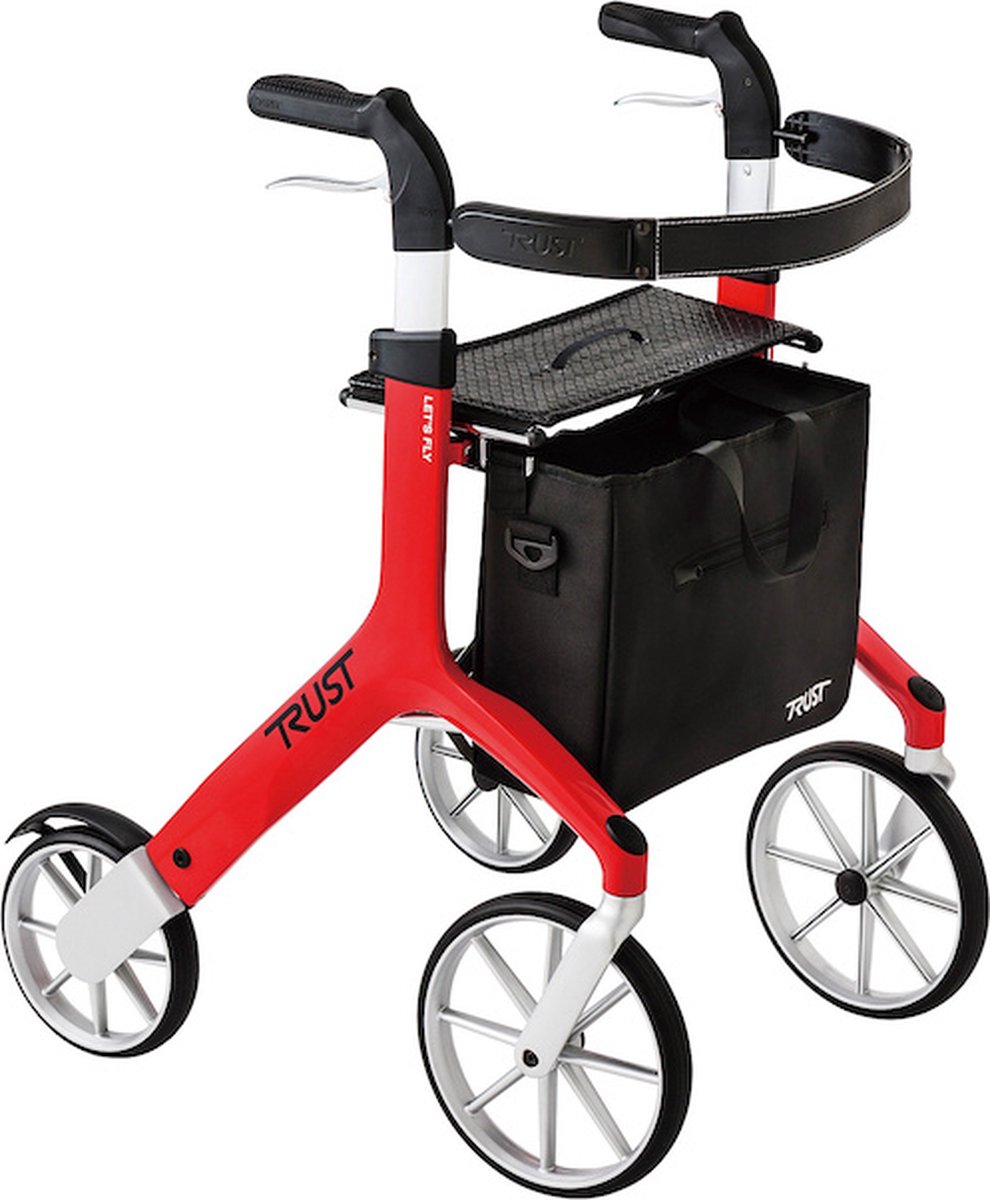 Let's Fly Rollator Red