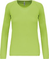 Damessportshirt 'Proact' met lange mouwen Lime Green - XL